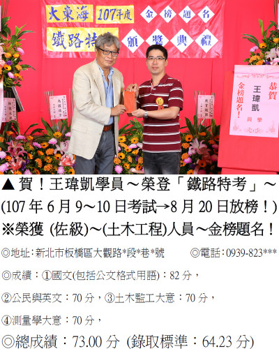 09_107年鐵路特考-王瑋凱-7992(禮金) (1)